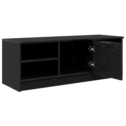 TV-kast Zwart Eiken 102 x 35 x 36,5 cm Bewerkt hout