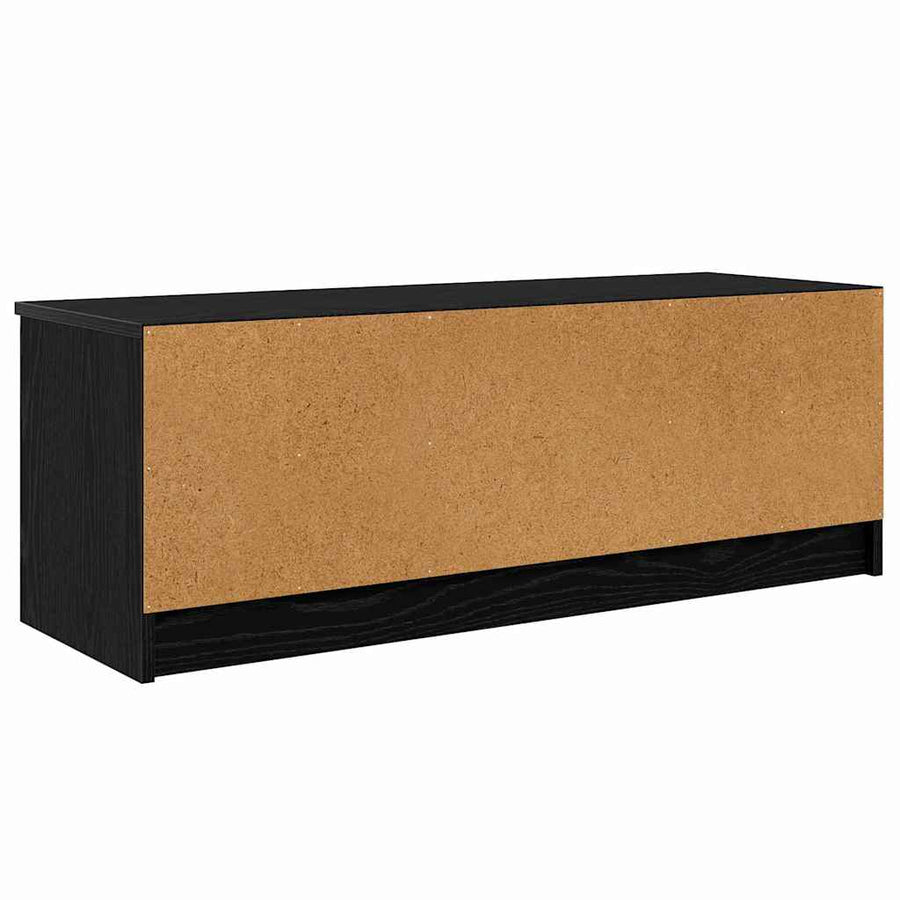 TV-kast Zwart Eiken 102 x 35 x 36,5 cm Bewerkt hout