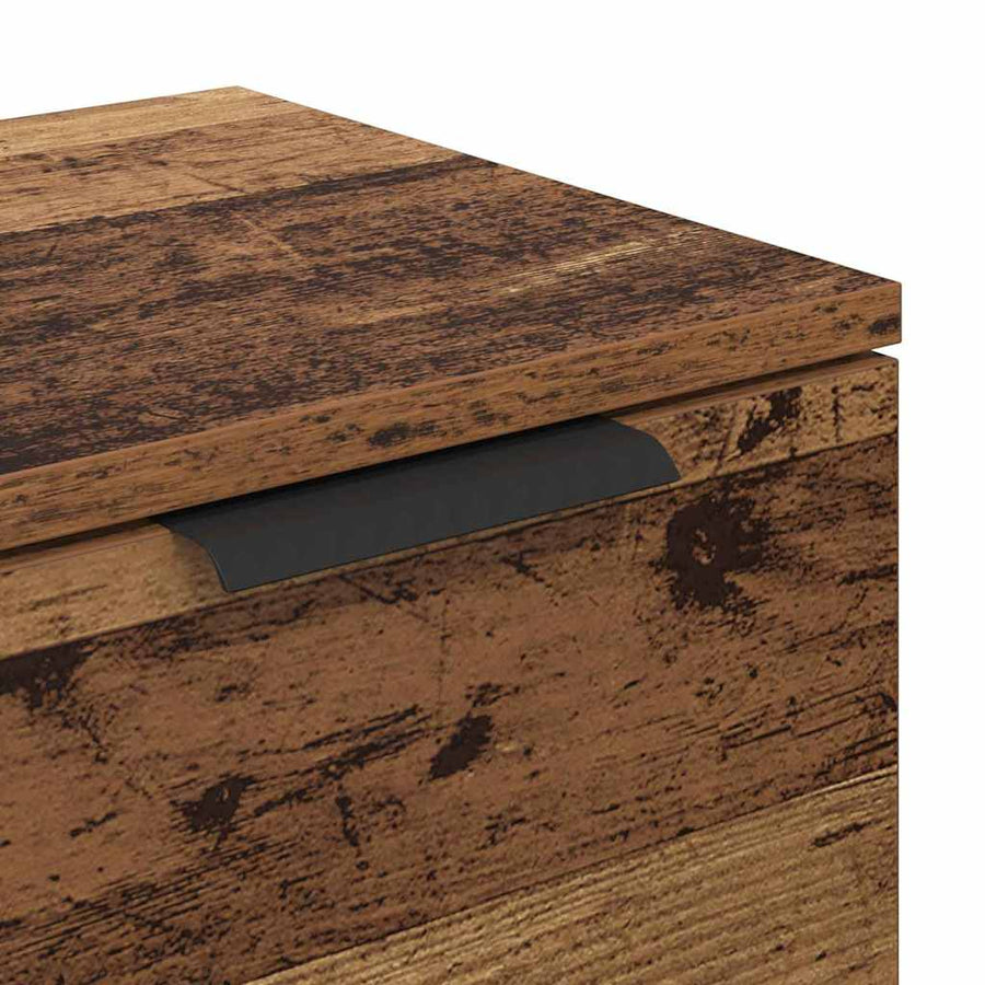 Dressoir met lade Oudhout 60 x 30 x 70 cm Bewerkt hout