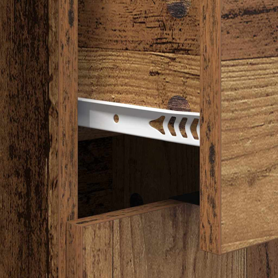 Dressoir met lade Oudhout 60 x 30 x 70 cm Bewerkt hout