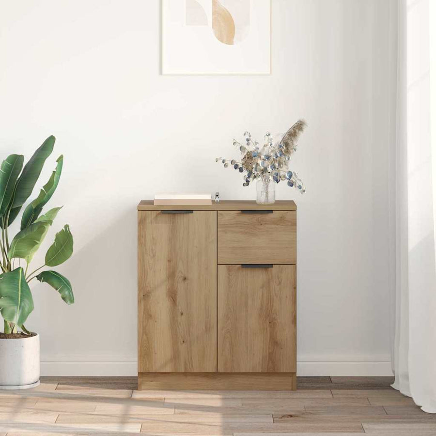 Dressoir met lade Artisan Eiken 60 x 30 x 70 cm Bewerkt hout