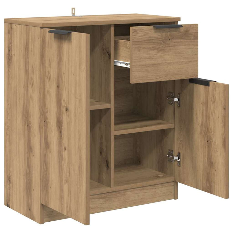 Dressoir met lade Artisan Eiken 60 x 30 x 70 cm Bewerkt hout