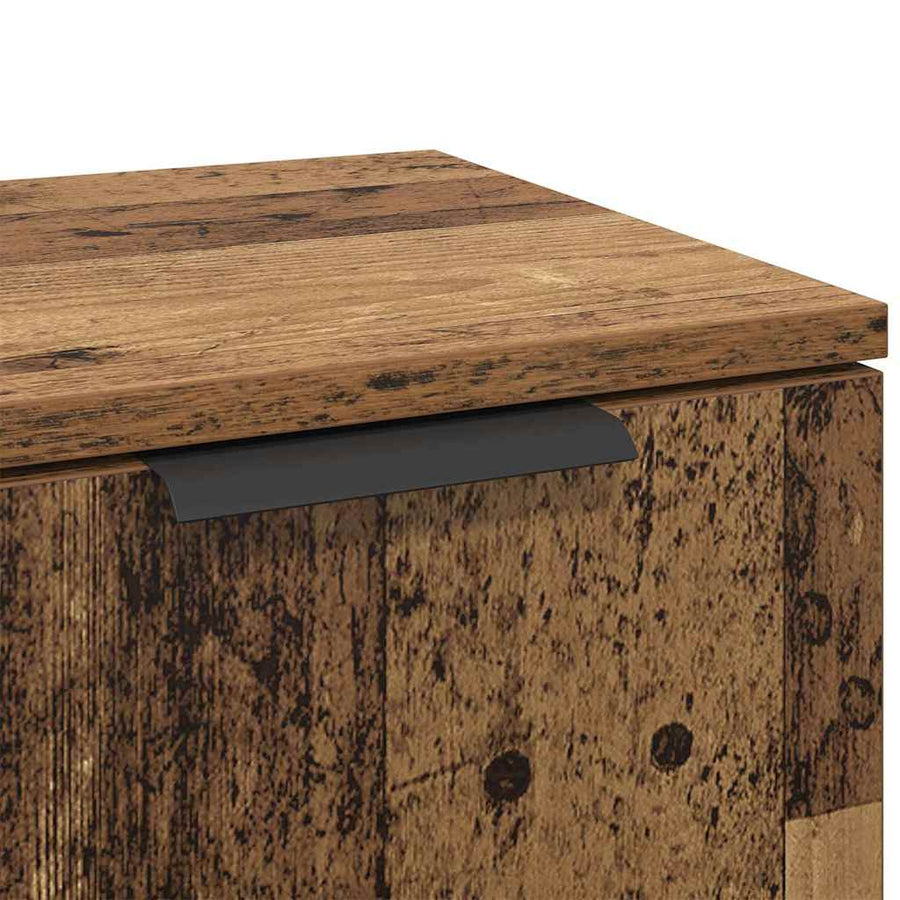 Dressoir Oudhout 30 x 30 x 70 cm Bewerkt hout