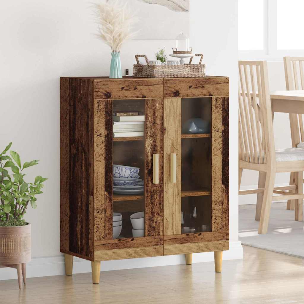 Dressoir Oud Hout 69,5 x 34 x 90 cm Bewerkt hout
