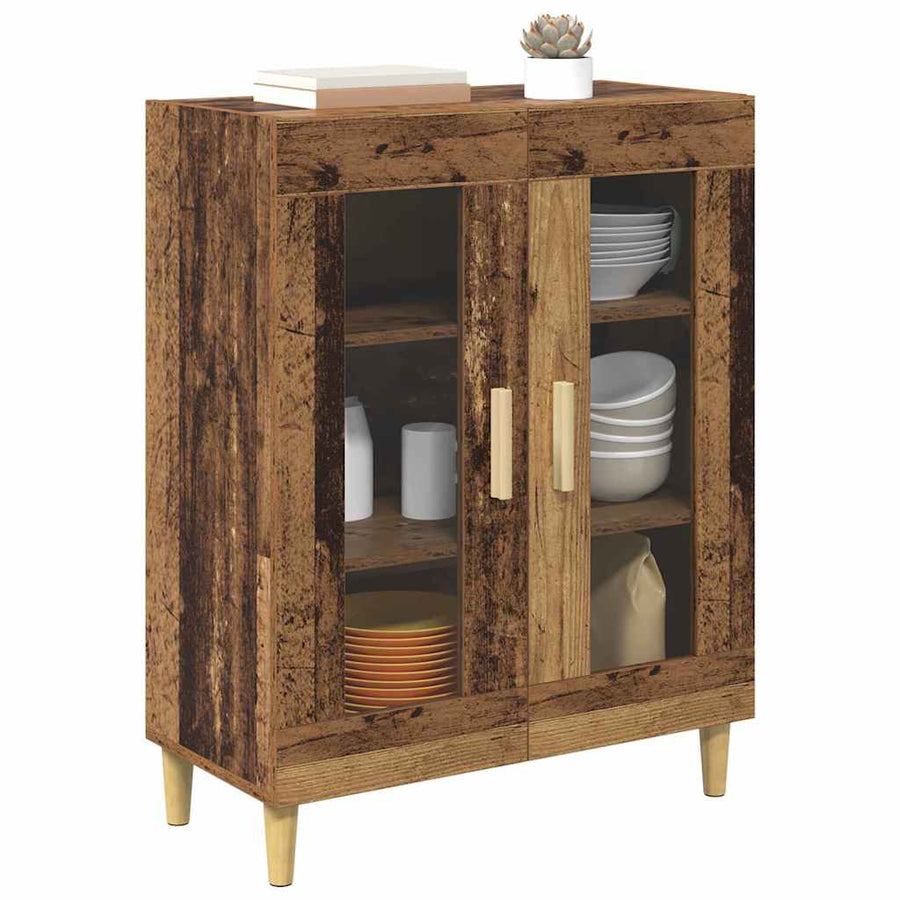 Dressoir Oud Hout 69,5 x 34 x 90 cm Bewerkt hout