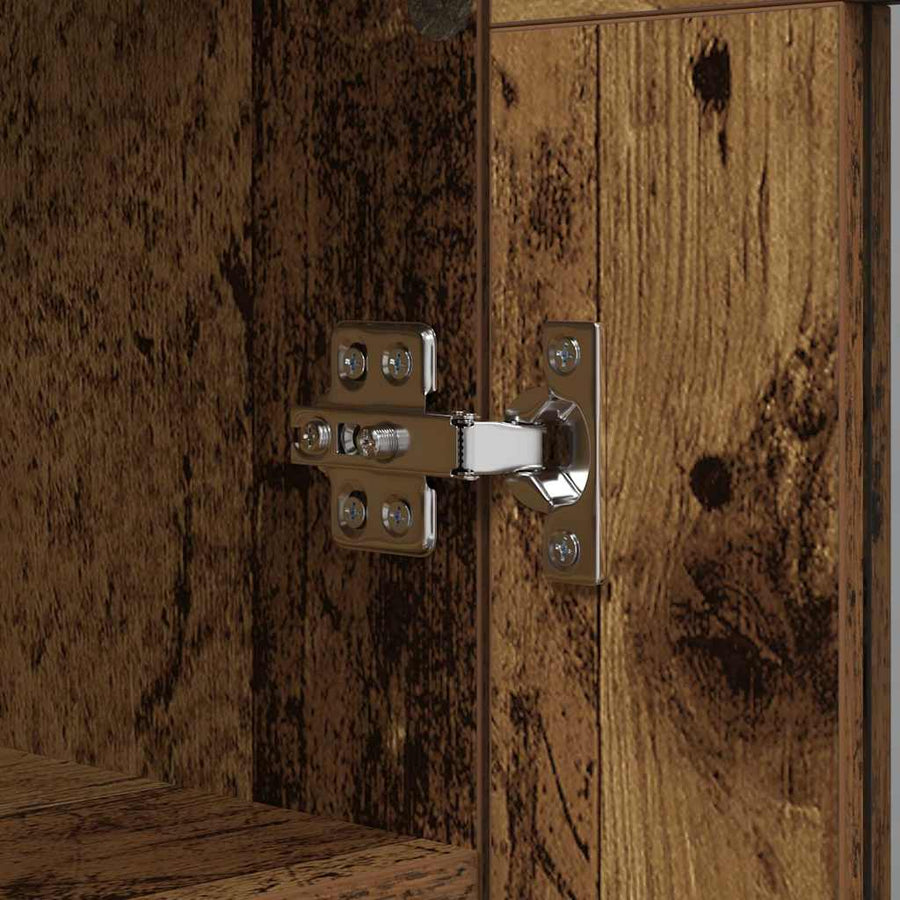 Dressoir Oud Hout 69,5 x 34 x 90 cm Gemonteerd hout en ijzer