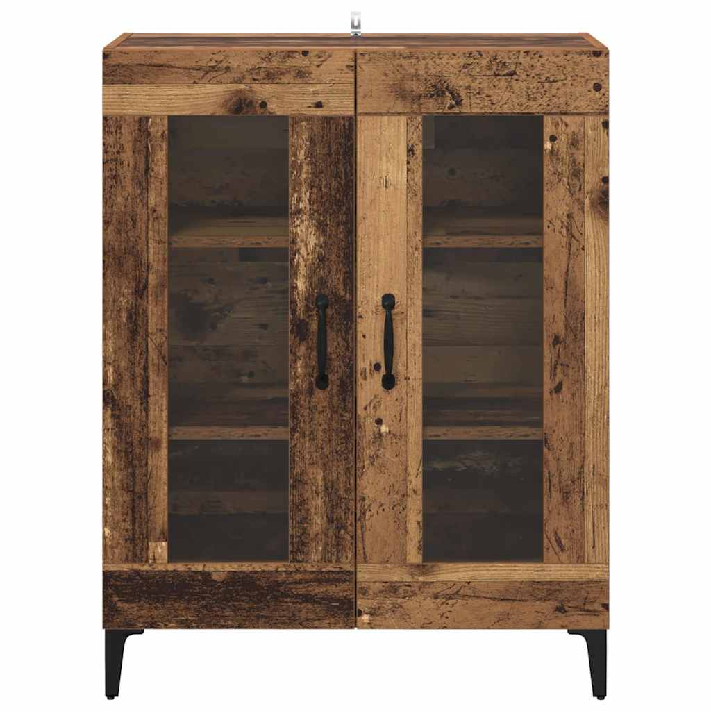 Dressoir Oud Hout 69,5 x 34 x 90 cm Gemonteerd hout en ijzer