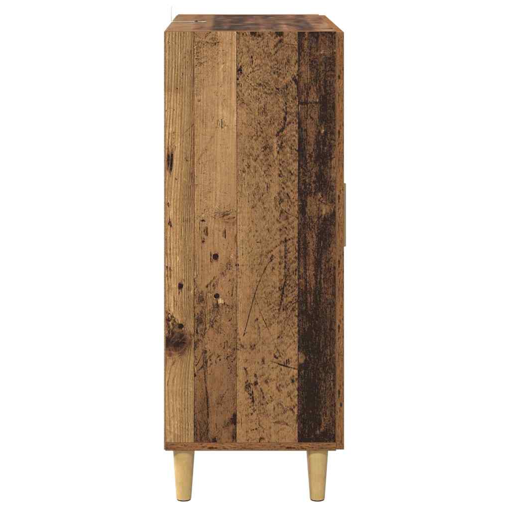 Dressoir met lade Oud Hout 69,5 x 34 x 90 cm Bewerkt hout
