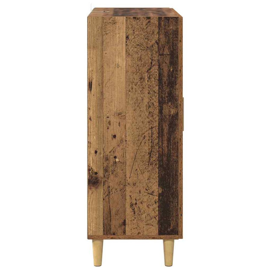 Dressoir met lade Oud Hout 69,5 x 34 x 90 cm Bewerkt hout