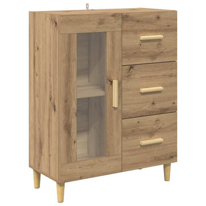Dressoir met lade Artisan Eiken 69,5 x 34 x 90 cm Bewerkt hout