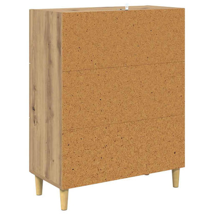 Dressoir met lade Artisan Eiken 69,5 x 34 x 90 cm Bewerkt hout