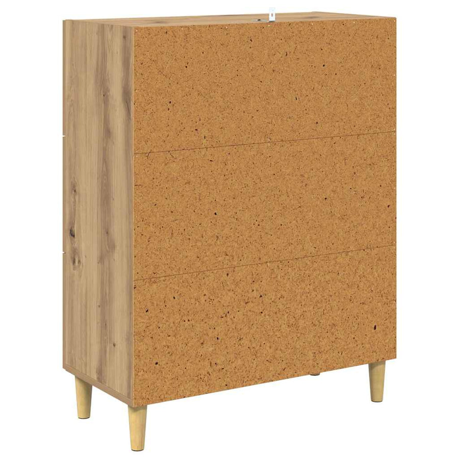 Dressoir met lade Artisan Eiken 69,5 x 34 x 90 cm Bewerkt hout