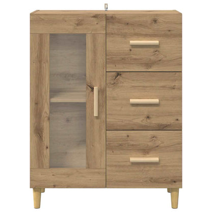 Dressoir met lade Artisan Eiken 69,5 x 34 x 90 cm Bewerkt hout