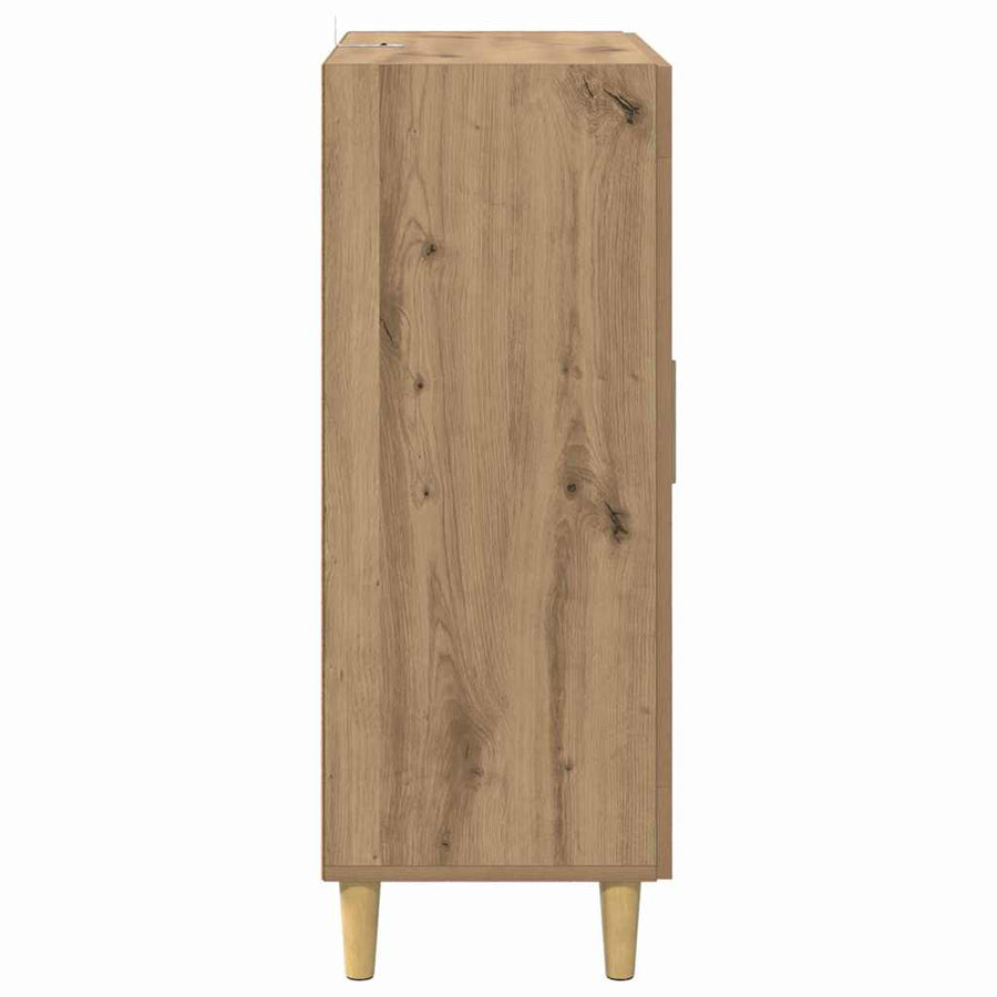 Dressoir met lade Artisan Eiken 69,5 x 34 x 90 cm Bewerkt hout