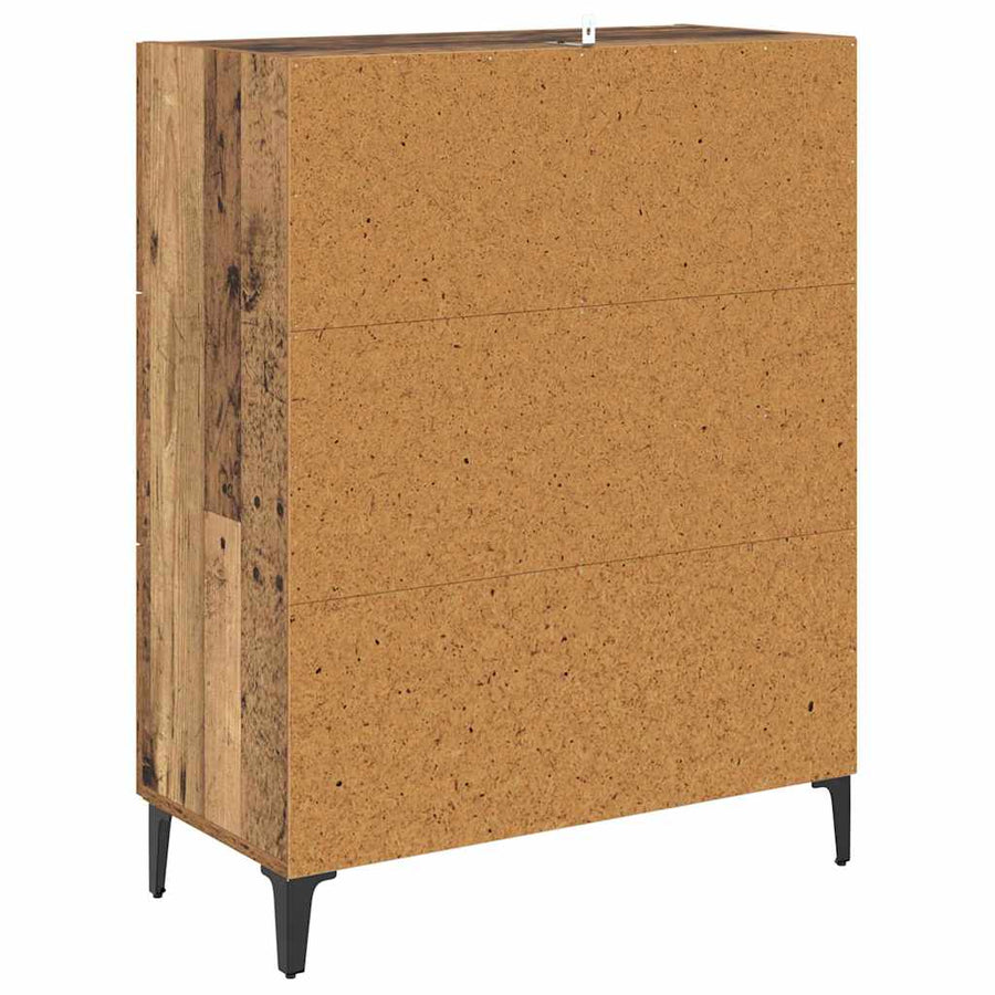 Dressoir Oud Hout 69,5 x 34 x 90 cm Gemonteerd hout en ijzer