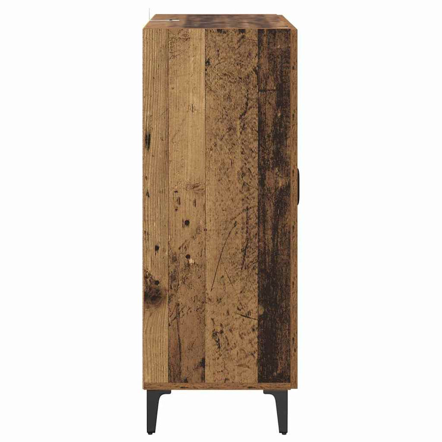 Dressoir Oud Hout 69,5 x 34 x 90 cm Gemonteerd hout en ijzer