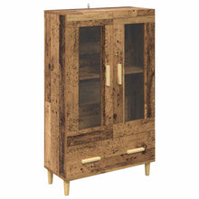 Highboard met lade Oud Hout 70 x 31 x 115 cm Bewerkt hout