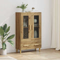 Highboard met lade Artisan Eiken 70 x 31 x 115 cm Bewerkt hout