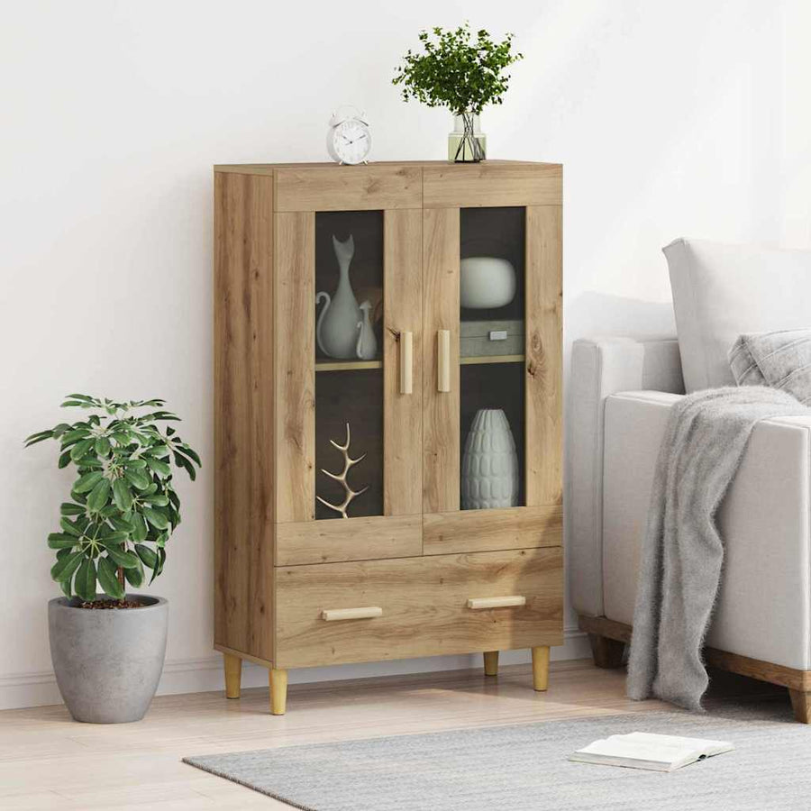 Highboard met lade Artisan Eiken 70 x 31 x 115 cm Bewerkt hout