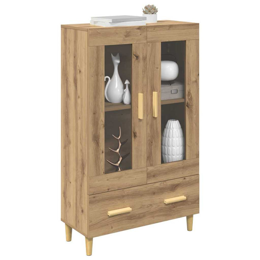 Highboard met lade Artisan Eiken 70 x 31 x 115 cm Bewerkt hout