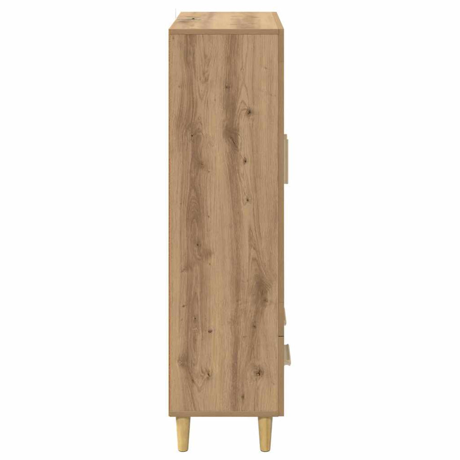 Highboard met lade Artisan Eiken 70 x 31 x 115 cm Bewerkt hout