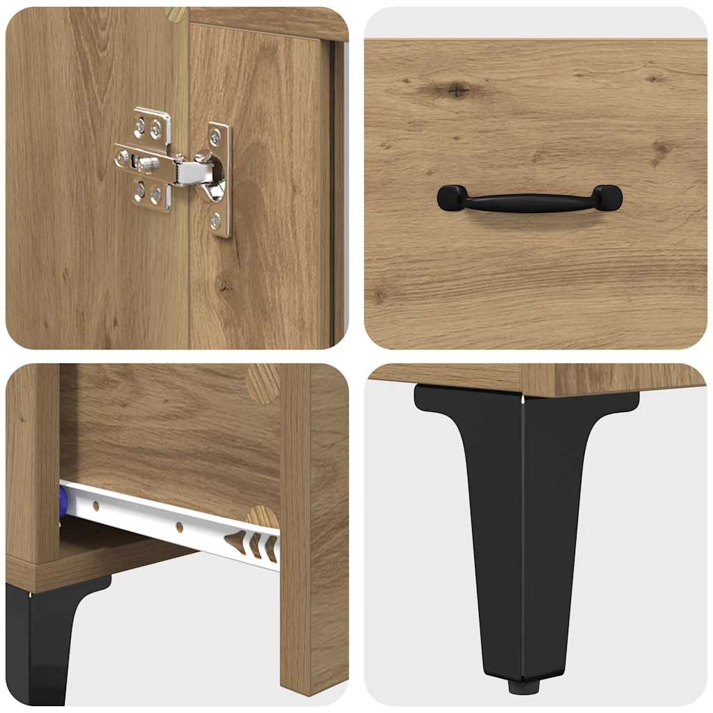 Highboard met lade Artisan Eiken 70 x 31 x 115 cm