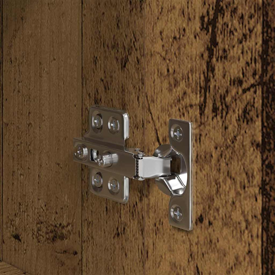Dressoir Wandgemonteerd Oudhout 34,5 x 34 x 90 cm Bewerkt hout