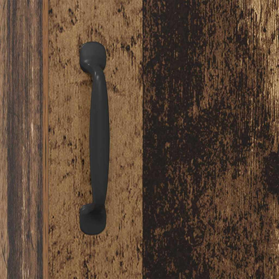 Dressoir Wandgemonteerd Oudhout 34,5 x 34 x 90 cm Bewerkt hout