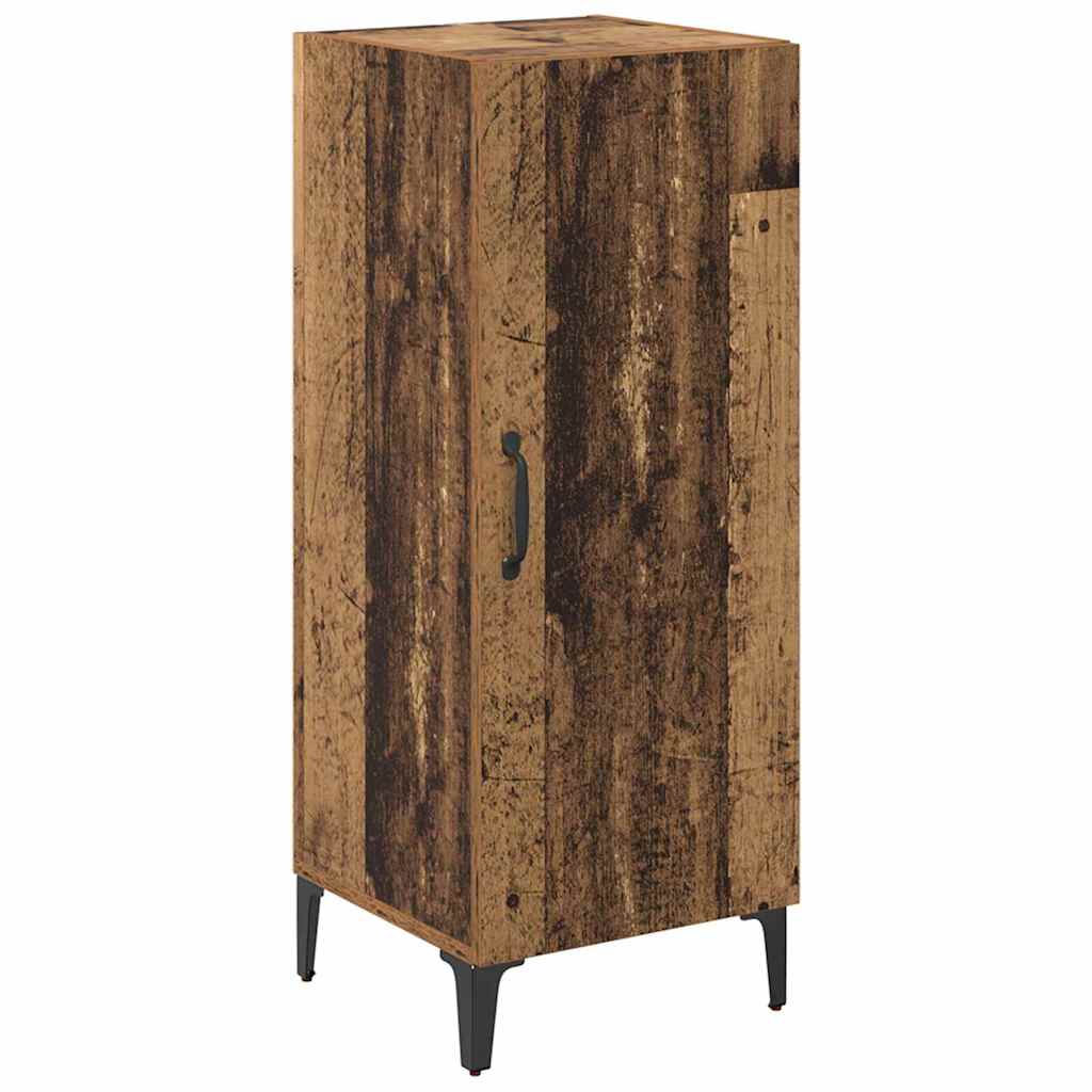Dressoir Wandgemonteerd Oudhout 34,5 x 34 x 90 cm Bewerkt hout