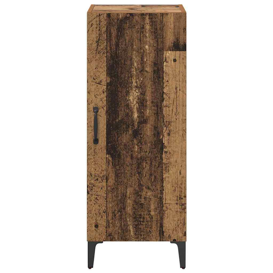 Dressoir Wandgemonteerd Oudhout 34,5 x 34 x 90 cm Bewerkt hout