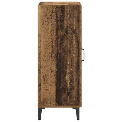 Dressoir Wandgemonteerd Oudhout 34,5 x 34 x 90 cm Bewerkt hout