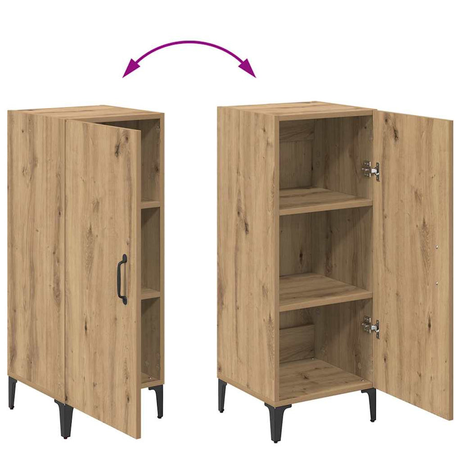Dressoir Artisan Eiken 34,5 x 34 x 90 cm Bewerkt hout