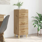 Dressoir 34.5x34x90 cm bewerkt hout artisanaal eiken