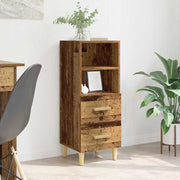 Dressoir 34x34.5x90 cm oud hout