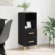Dressoir zwart eiken 34x34.5x90 cm