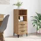 Sideboard artisan oak-colored 34 x 34.5 x 90 cm Engineered wood
