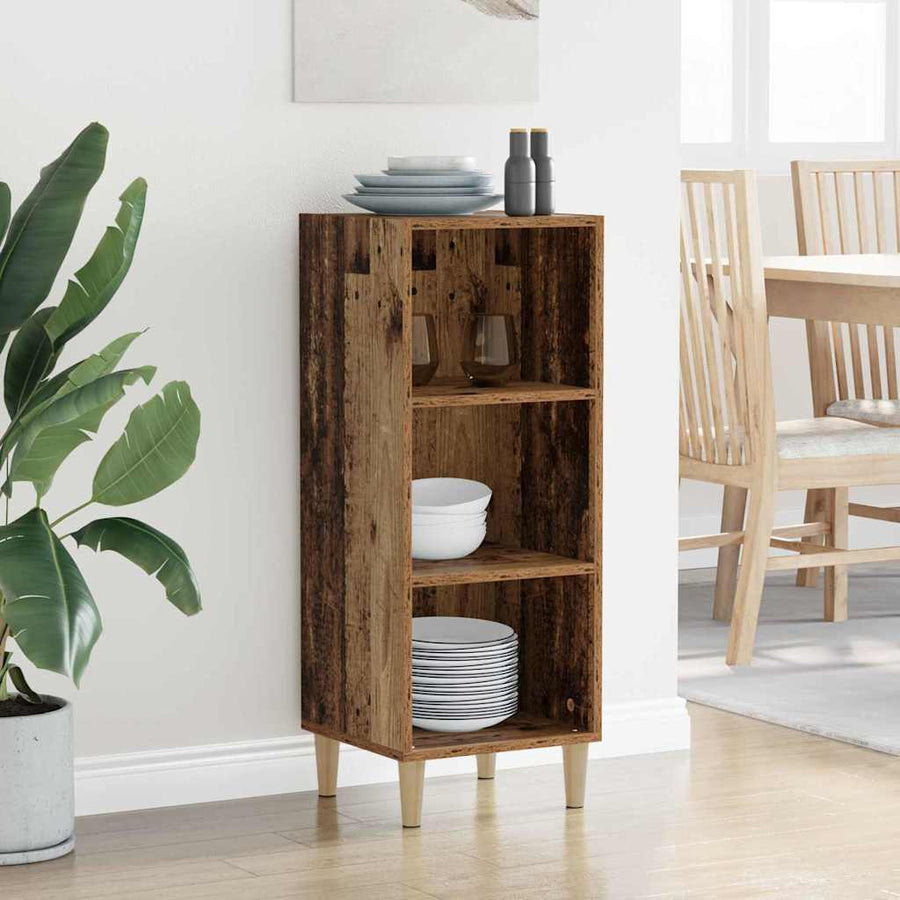 Dressoir Oudhout 34,5 x 32,5 x 90 cm Bewerkt hout