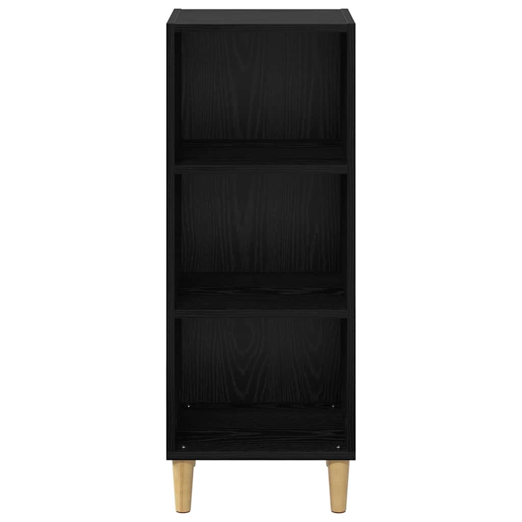 Dressoir Zwart Eiken 34,5 x 32,5 x 90 cm Bewerkt hout