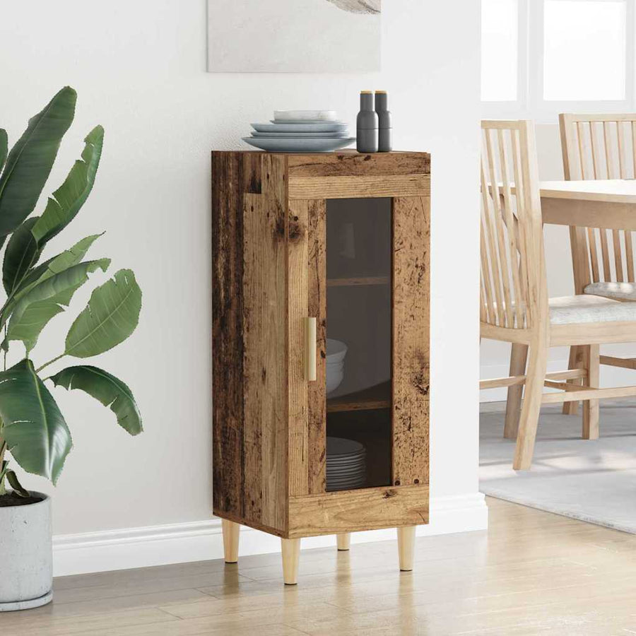 Dressoir Oudhout 34.5 x 32.5 x 90 cm Bewerkt hout