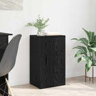 Dressoir 40x33x70 cm zwart eiken bewerkt hout