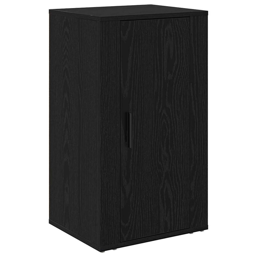 Dressoir Zwart Eiken 40 x 33 x 70 cm Bewerkt hout