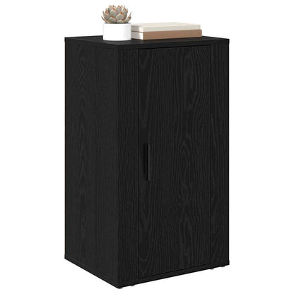 Dressoir Zwart Eiken 40 x 33 x 70 cm Bewerkt hout