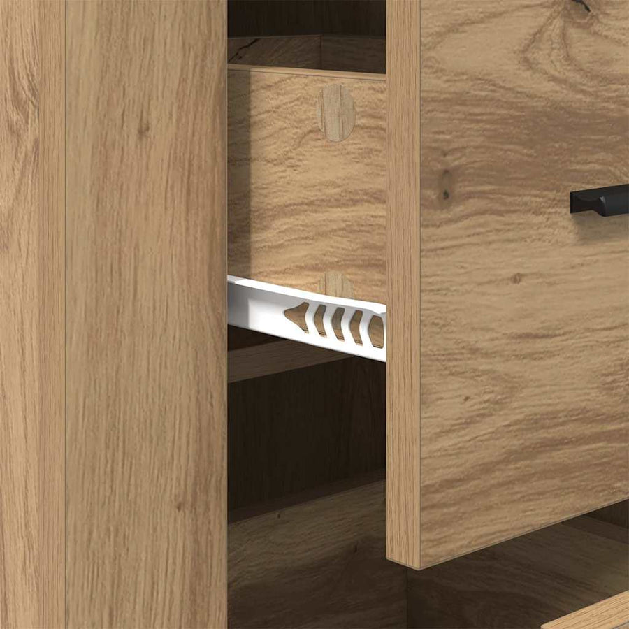Dressoir met lade Artisan Eiken 40 x 33 x 70 cm Bewerkt hout