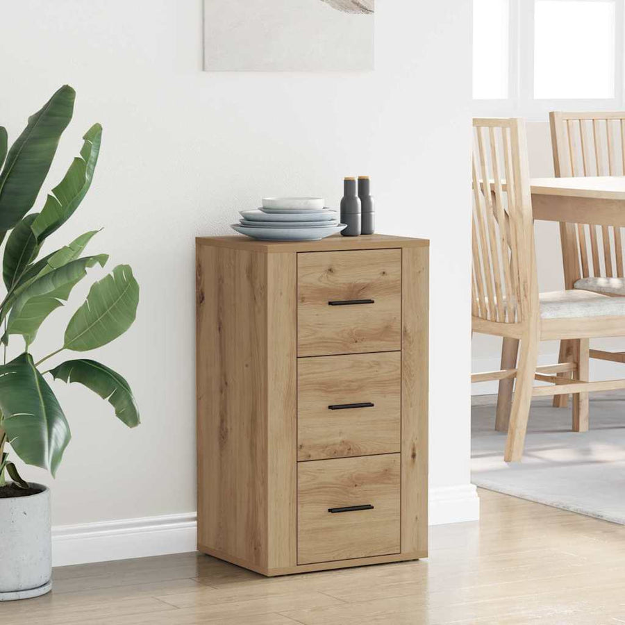 Dressoir met lade Artisan Eiken 40 x 33 x 70 cm Bewerkt hout