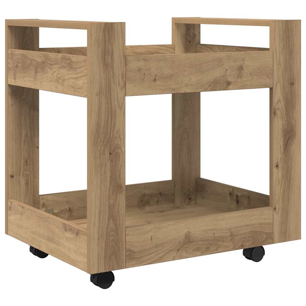 Bureau Trolley Artisan Eiken 60 x 45 x 60 cm Bewerkt hout