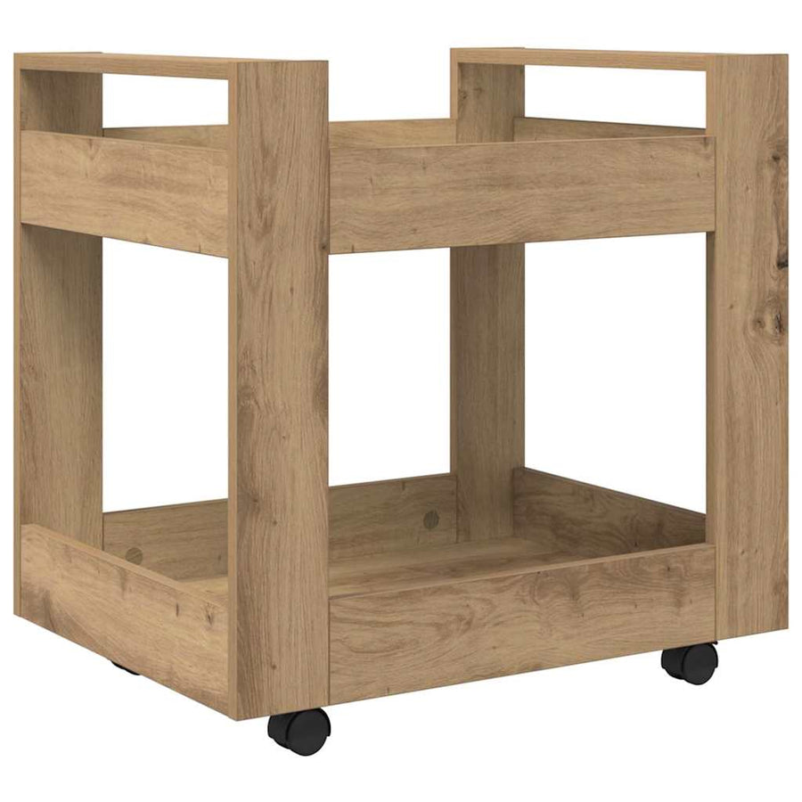 Bureau Trolley Artisan Eiken 60 x 45 x 60 cm Bewerkt hout