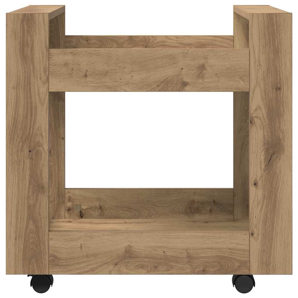 Bureau Trolley Artisan Eiken 60 x 45 x 60 cm Bewerkt hout