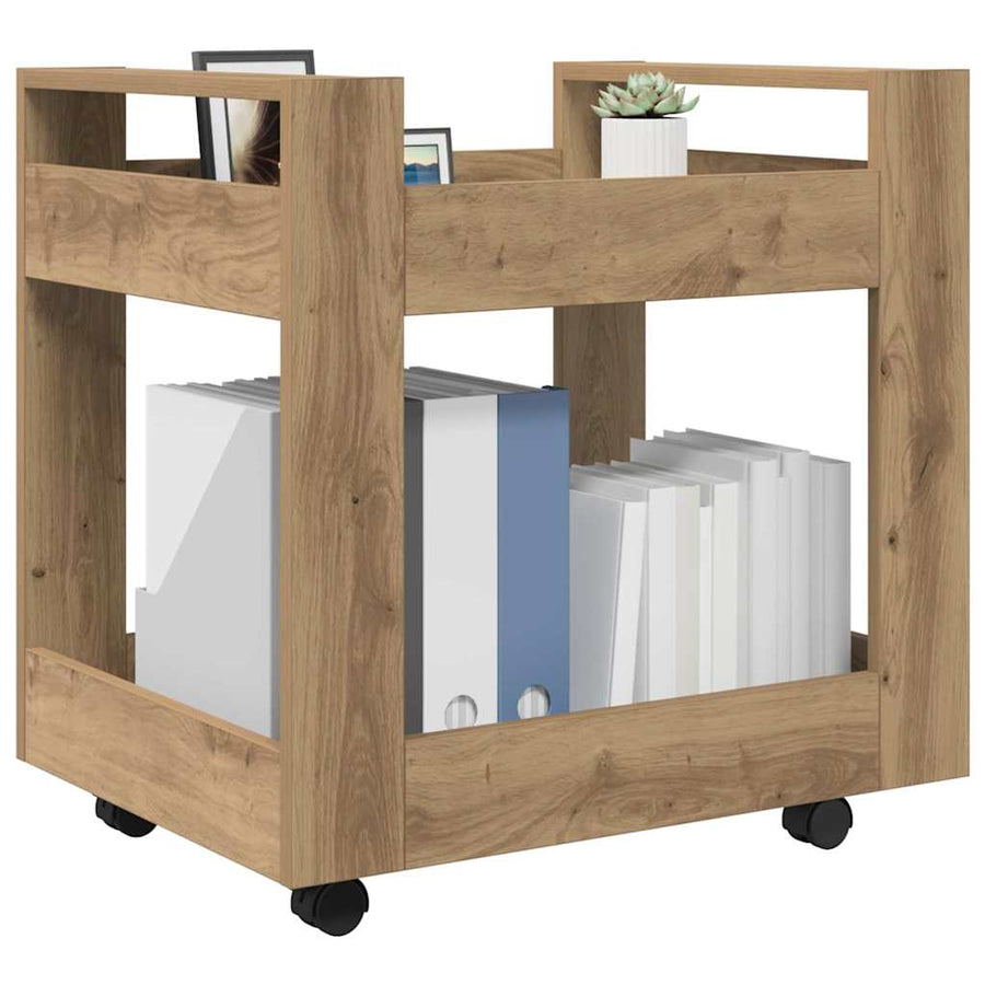 Bureau Trolley Artisan Eiken 60 x 45 x 60 cm Bewerkt hout
