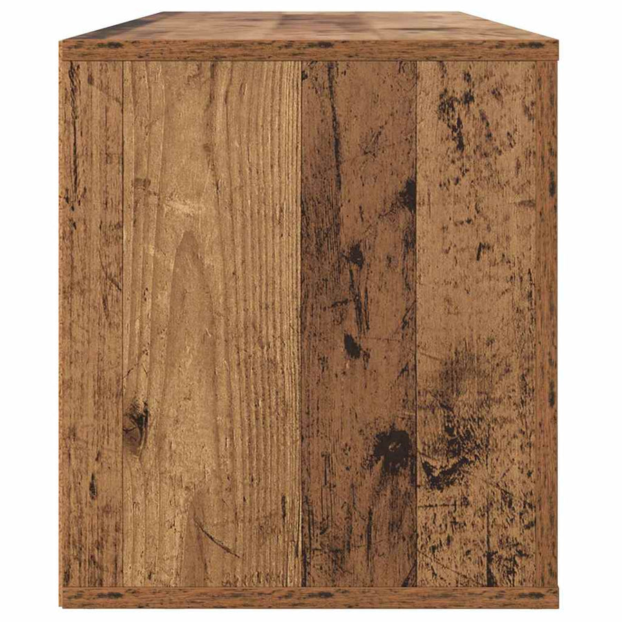 TV-kast met lade Oud Hout 100 x 35 x 40 cm Bewerkt hout