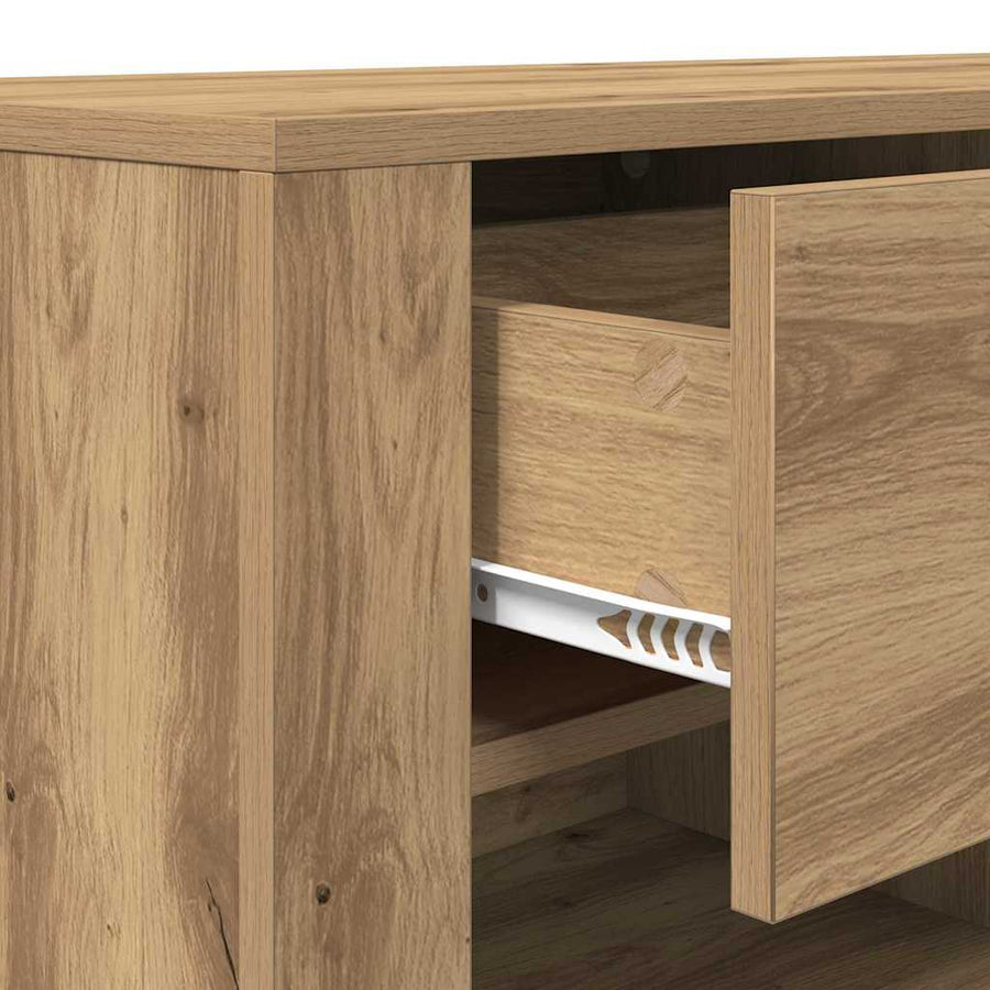 TV-kast met lade Artisan Eiken 100 x 35 x 40 cm Bewerkt hout
